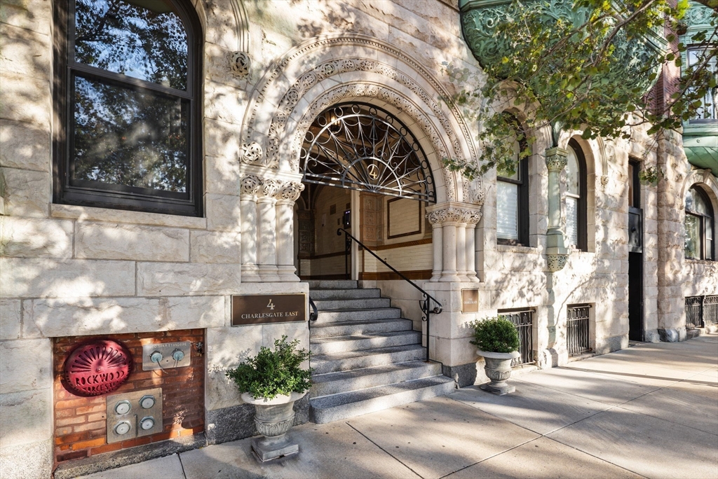 4 Charlesgate East, Unit 601 Boston, MA 02215 - Photo 4 of 33 a front view of a house with garage