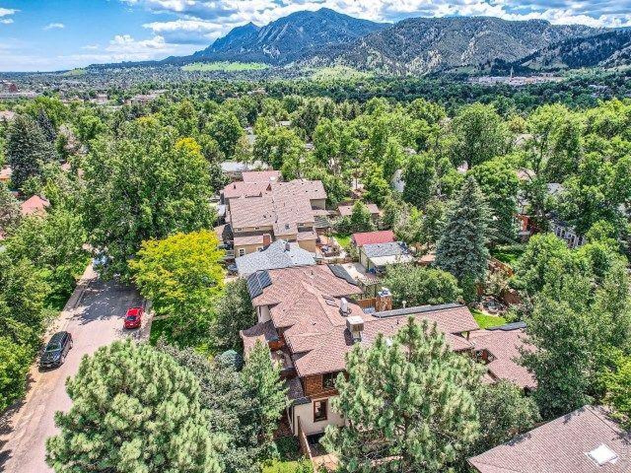 3135 11th Street Boulder, CO 80304 - Photo 45 of 50 an aerial view of a house with a yard