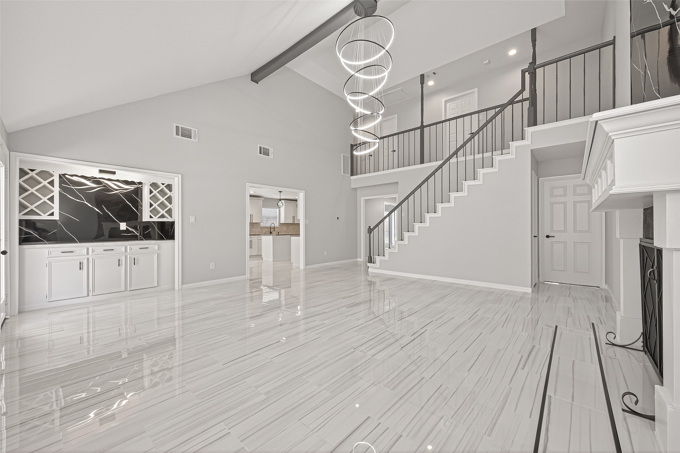 11506 Colonial Trail Drive Houston, TX 77066 - Photo 15 of 42 a view of entryway and hall with wooden floor