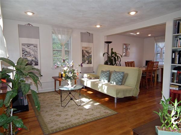 22 Newman Road, Unit 22 Malden, MA 02148 - Photo 1 of 1 a living room with furniture potted plant and a wooden floor