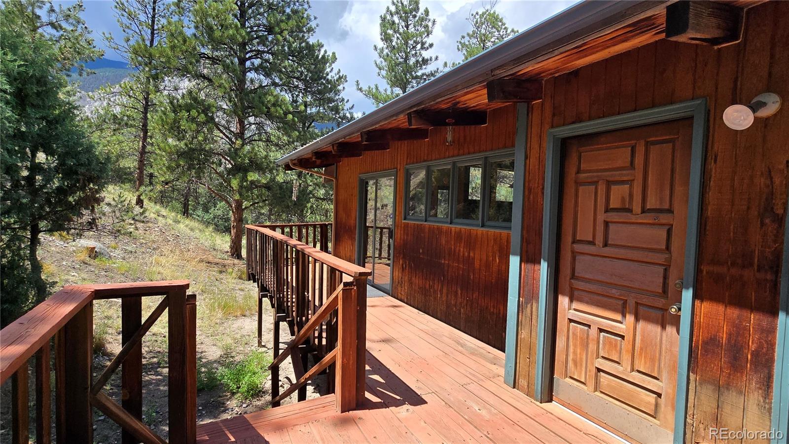 Undisclosed Address Nathrop, CO 81236 - Photo 47 of 50 a view of balcony with wooden floor and fence