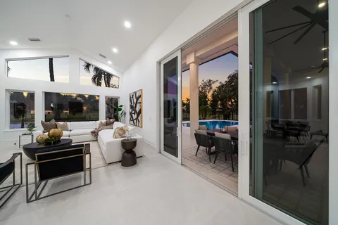 a spacious bedroom with a bed and furniture