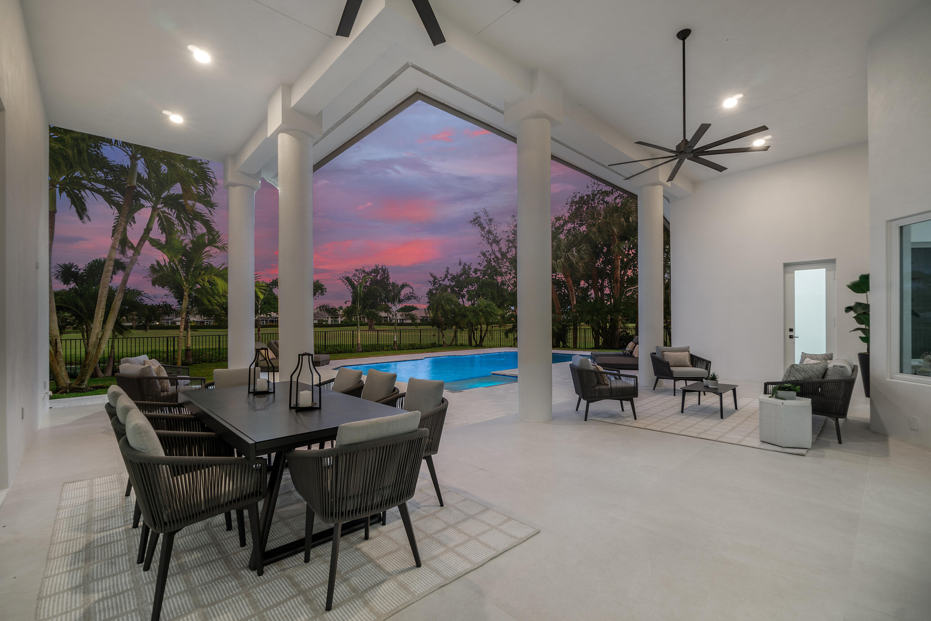 100 Glenbrook Court Atlantis, FL 33462 - Photo 64 of 97 a view of a dining room with furniture window and outside view