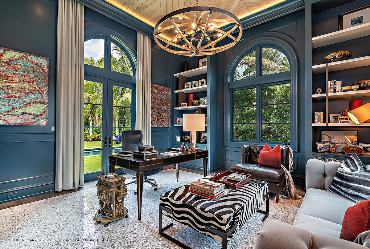 8 Golfview Road Palm Beach, FL 33480 - Photo 11 of 61 a bedroom with furniture and a large window