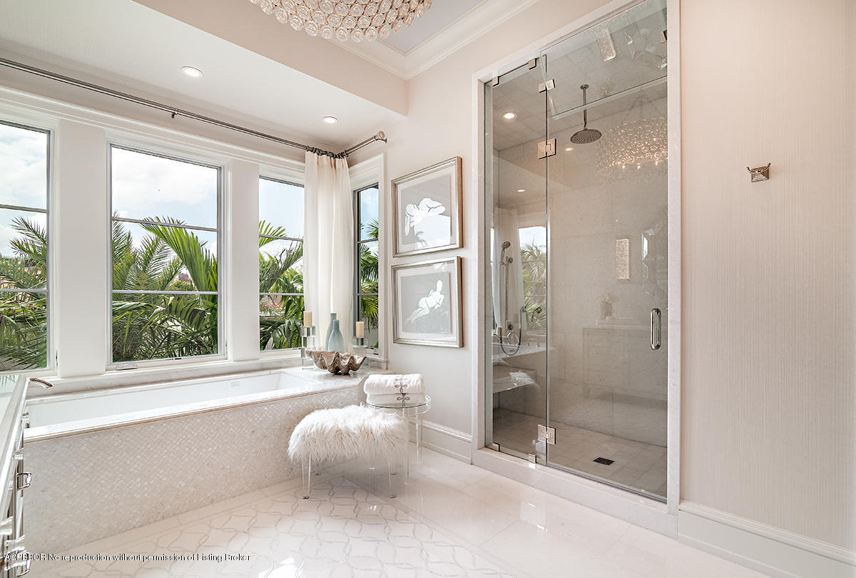 8 Golfview Road Palm Beach, FL 33480 - Photo 30 of 61 a bathroom with a bathtub and a shower