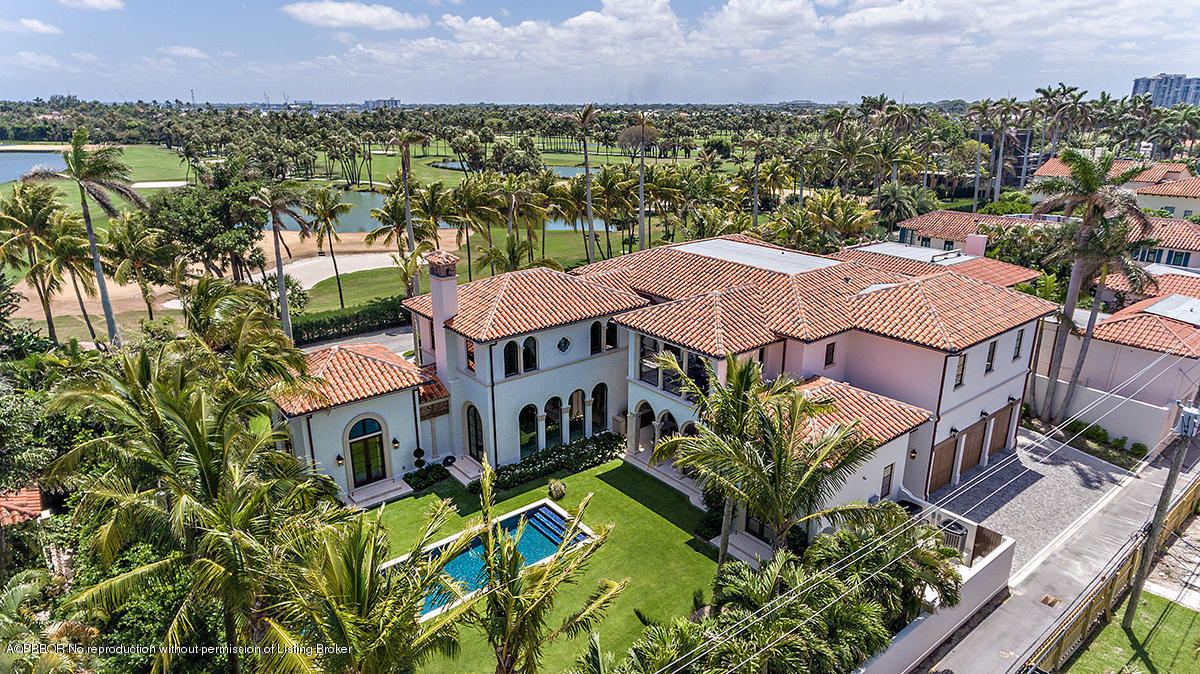 8 Golfview Road Palm Beach, FL 33480 - Photo 61 of 61 an aerial view of multiple houses with a yard