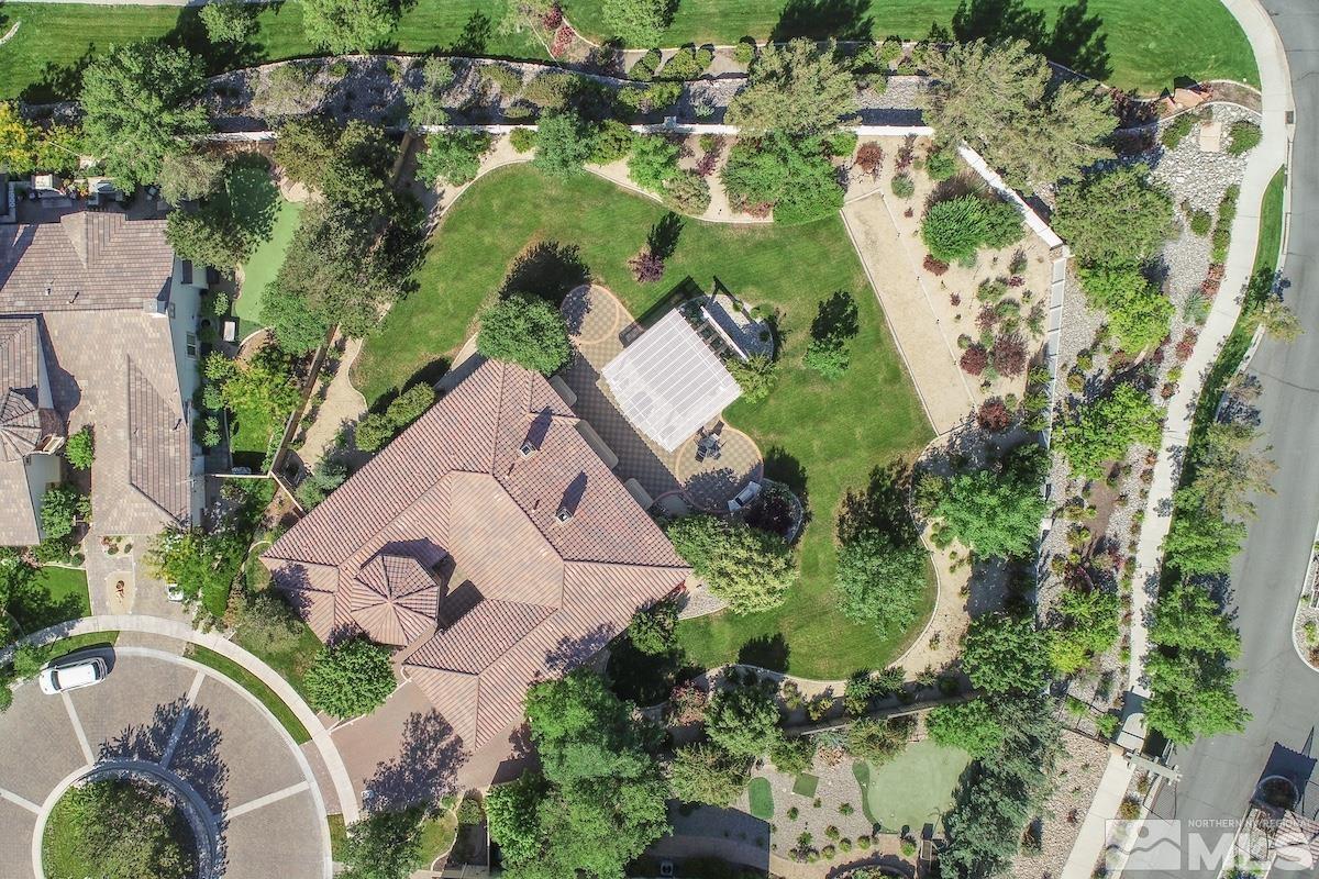 2635 Vitoria Lane Reno, NV 89521 - Photo 33 of 40 an aerial view of residential house with outdoor space and swimming pool