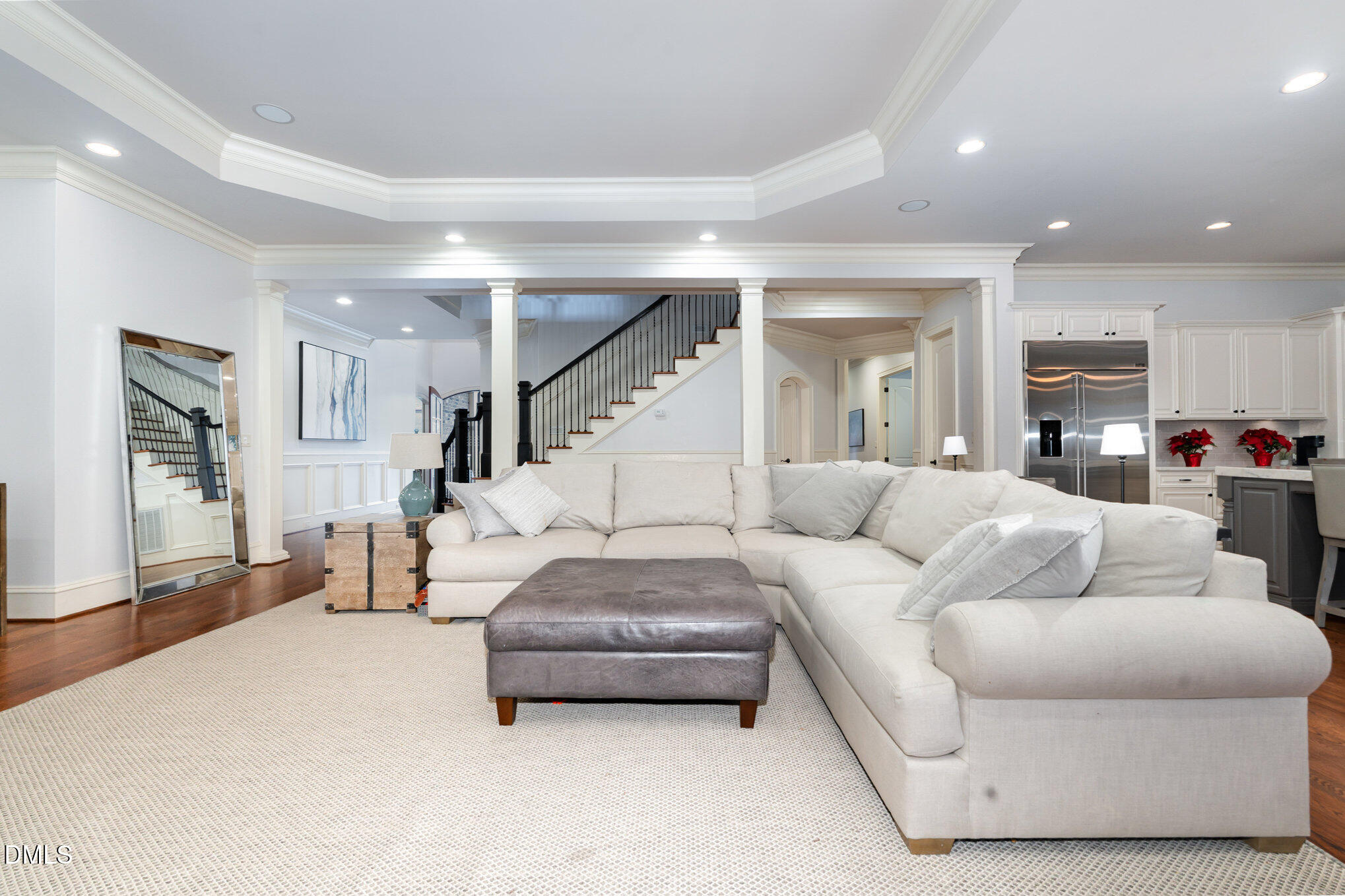 2908 Claremont Road Raleigh, NC 27608 - Photo 12 of 46 a living room with furniture and a large window