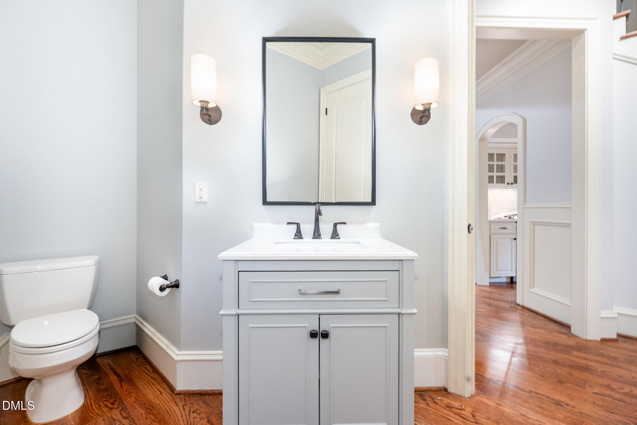 2908 Claremont Road Raleigh, NC 27608 - Photo 26 of 46 a bathroom with a sink toilet and shower