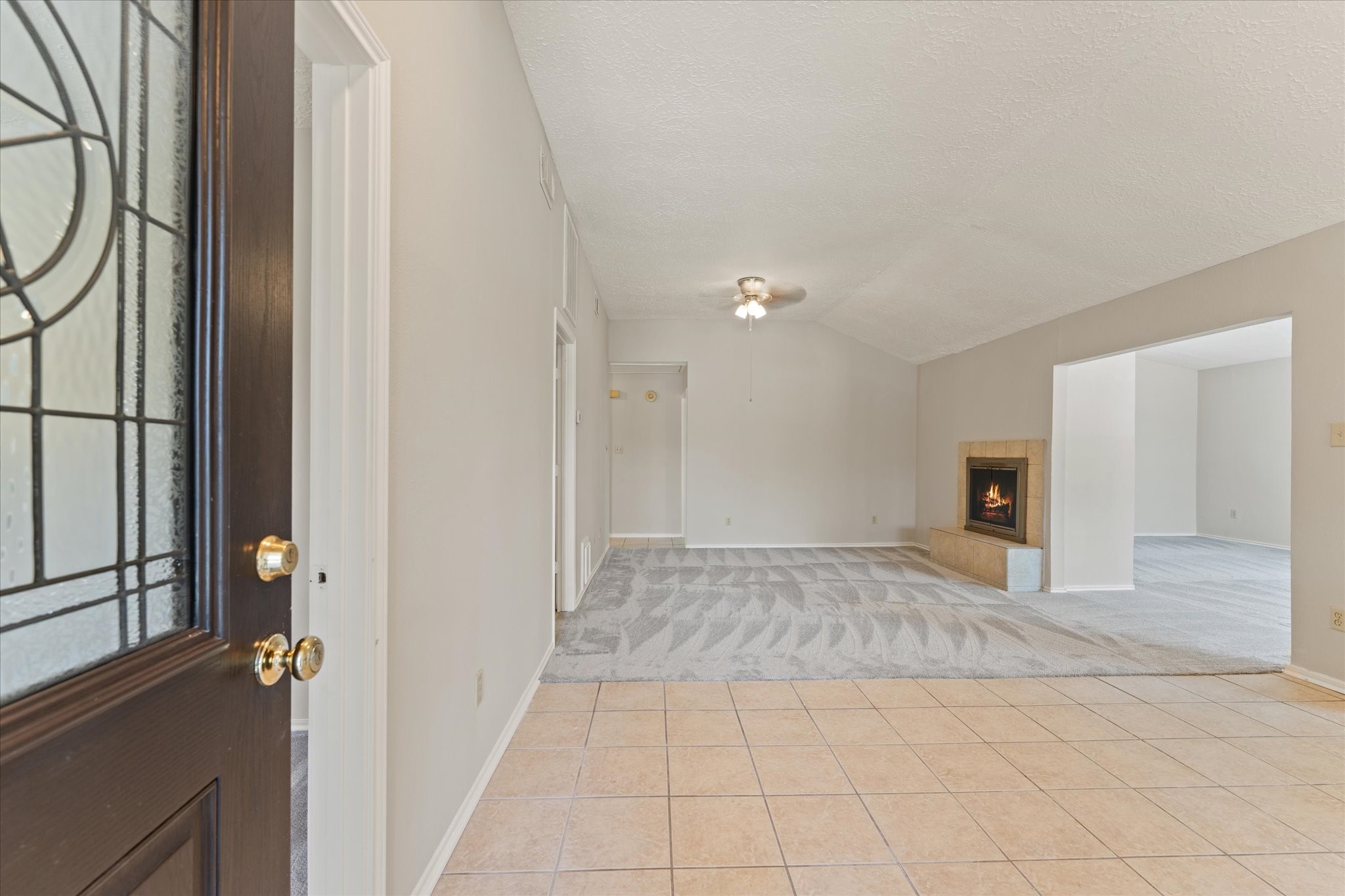 4906 Meadowfox Place Spring, TX 77389 - Photo 7 of 39 First of 2 living areas with new carpet and paint.