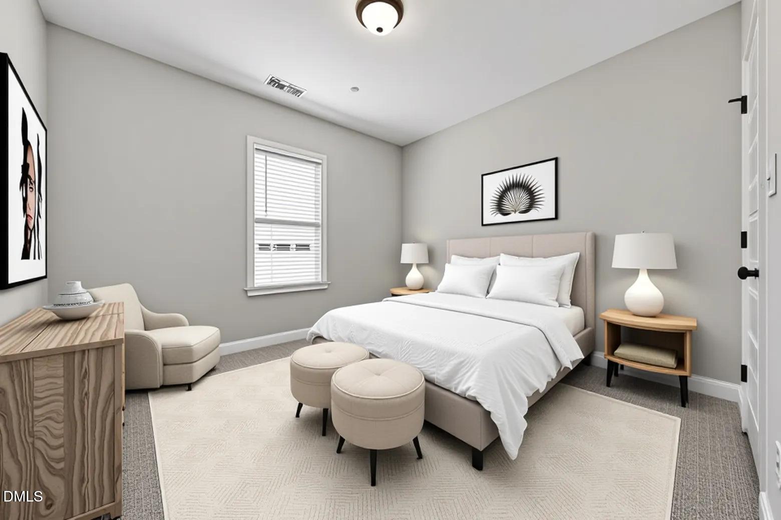 9205 Raccoon Drive Middlesex, NC 27557 - Photo 16 of 20 a bedroom with a bed and a couch