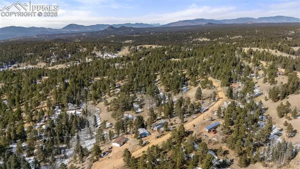 a view of city and mountain