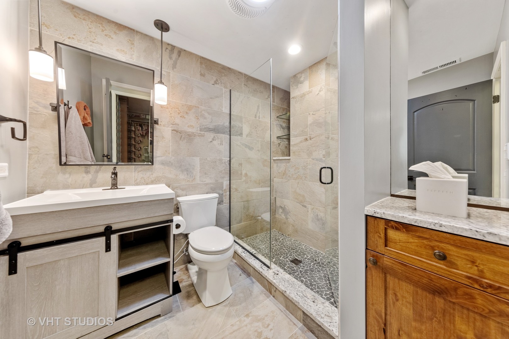 32W651 Honey Hill Circle Wayne, IL 60184 - Photo 30 of 49 a bathroom with a sink a toilet and shower