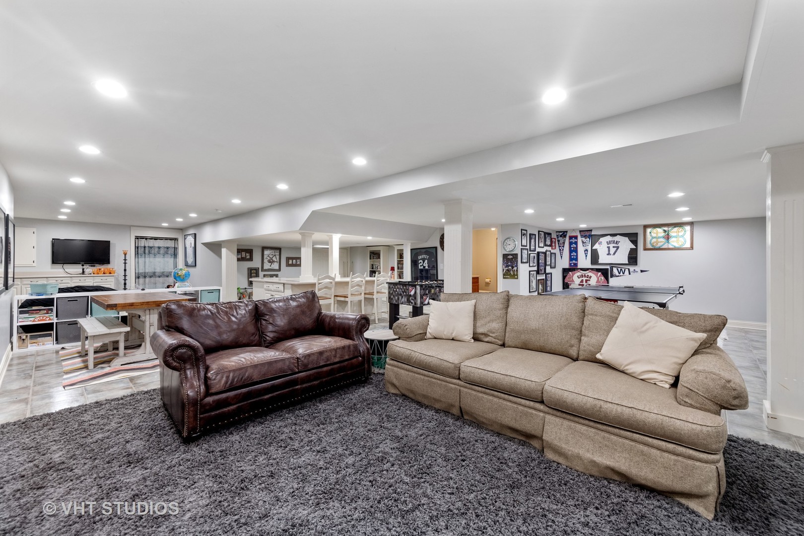 32W651 Honey Hill Circle Wayne, IL 60184 - Photo 36 of 49 a living room with furniture and view of kitchen