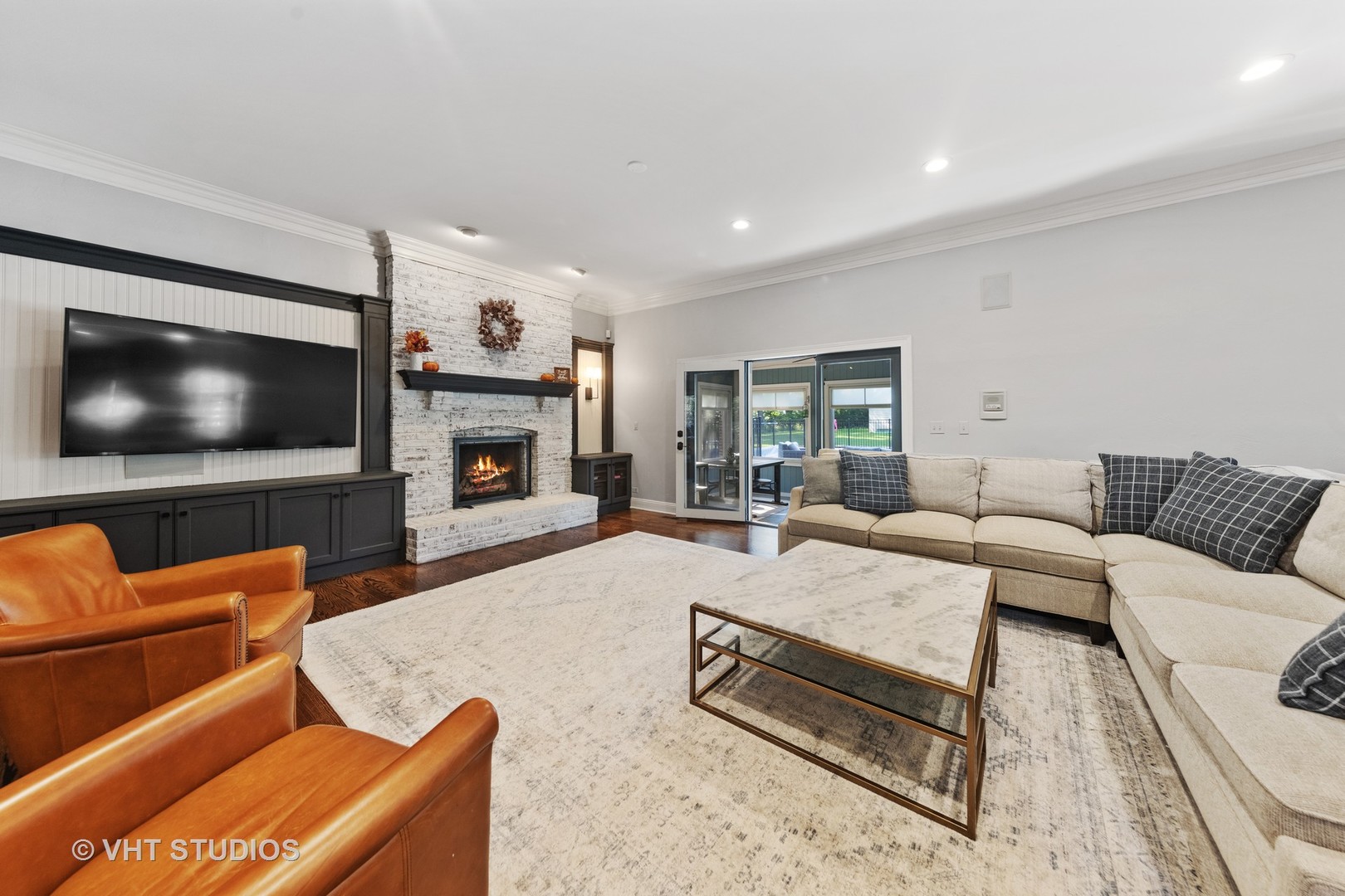 32W651 Honey Hill Circle Wayne, IL 60184 - Photo 7 of 49 a living room with furniture and a flat screen tv