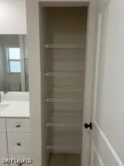 a view of empty room