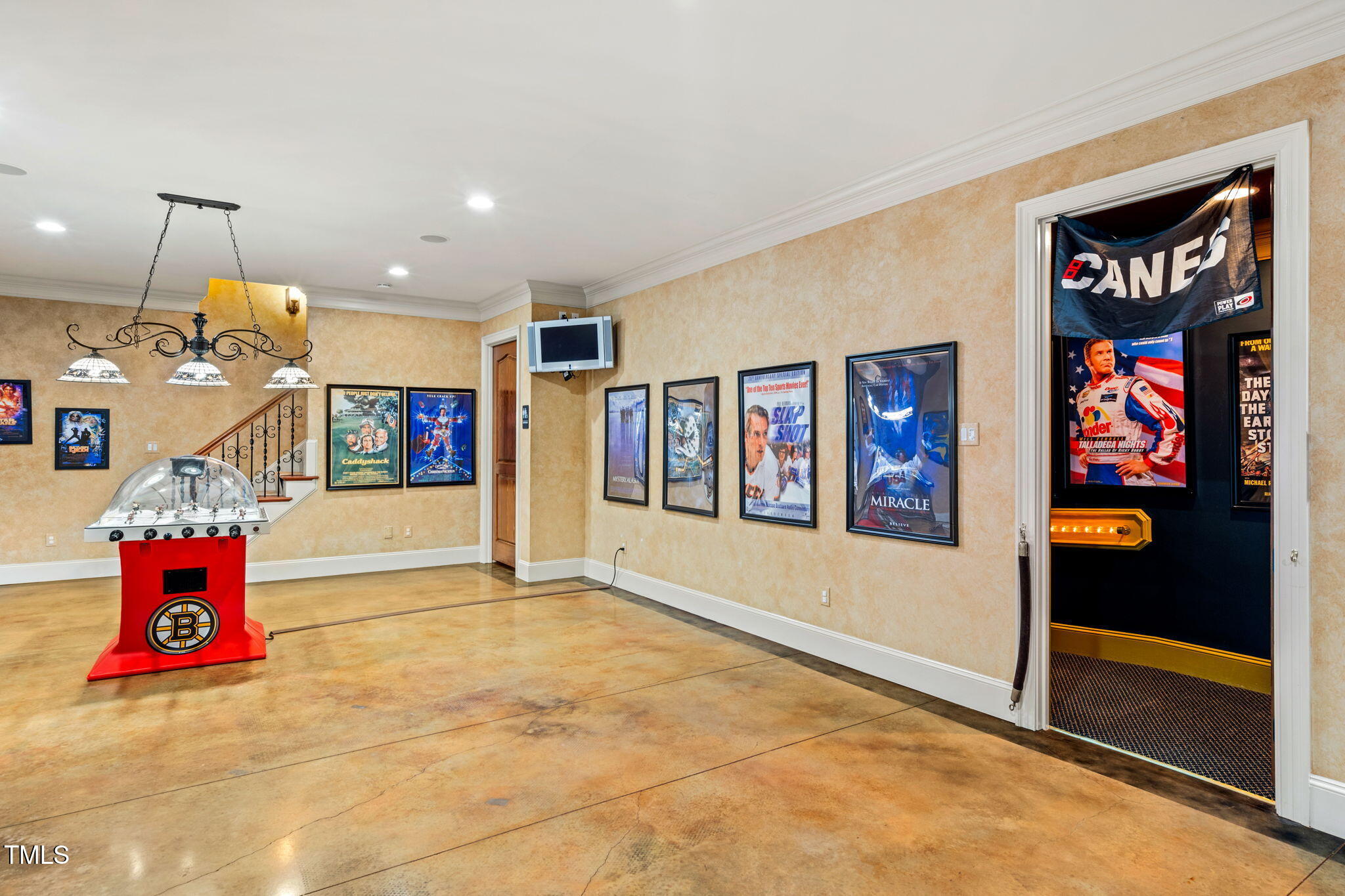 11201 Jonas Ridge Lane Raleigh, NC 27613 - Photo 53 of 79 Basement Pool Room Arcade
