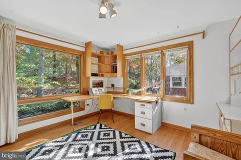 a very nice looking room with a large window