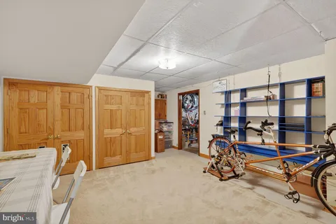 a view of a room with furniture