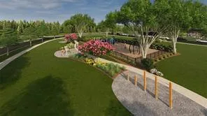 a view of a lake with a house in the background