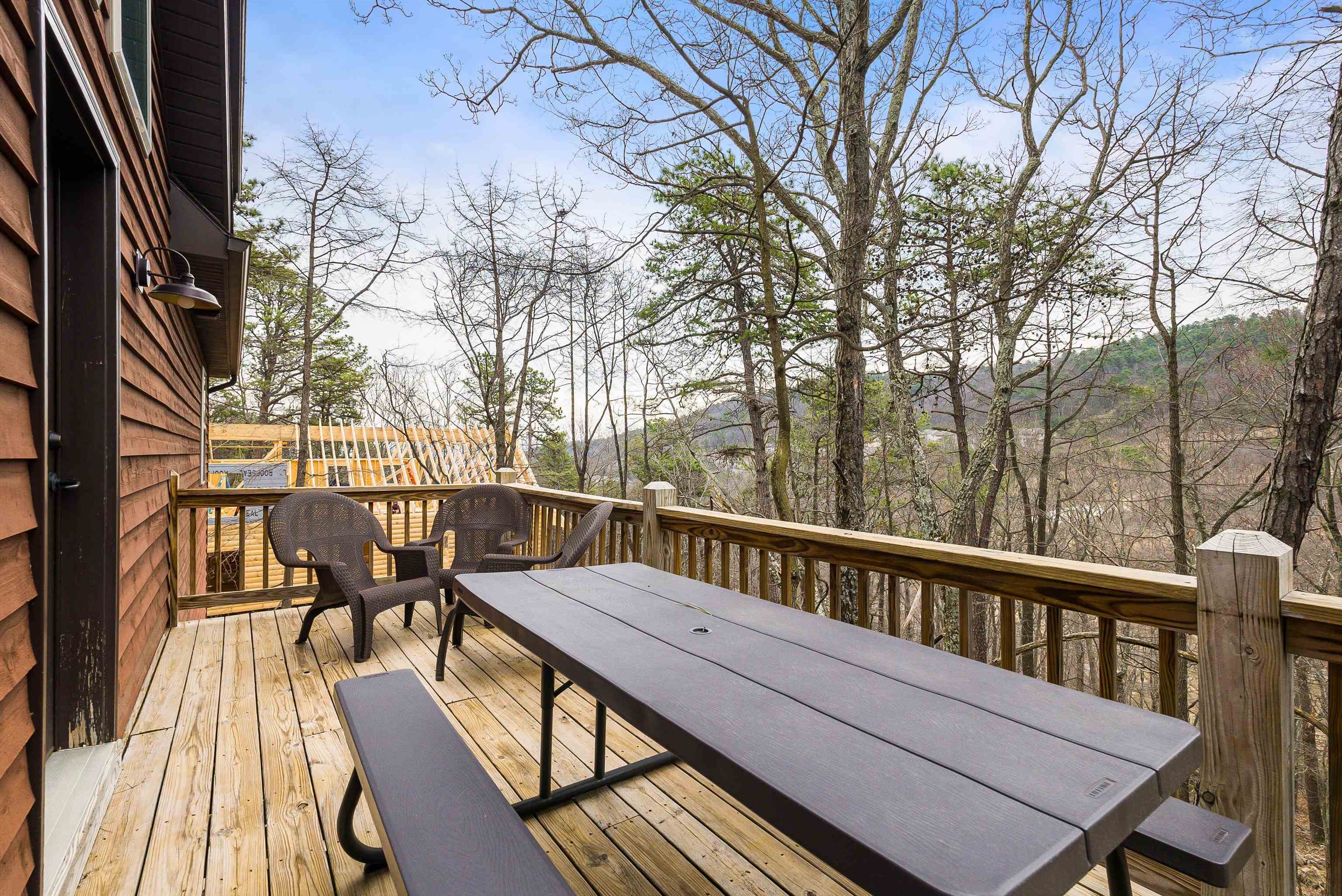 781 Rainier Road McGaheysville, VA 22840 - Photo 30 of 51 a view of balcony with wooden floor and outdoor seating