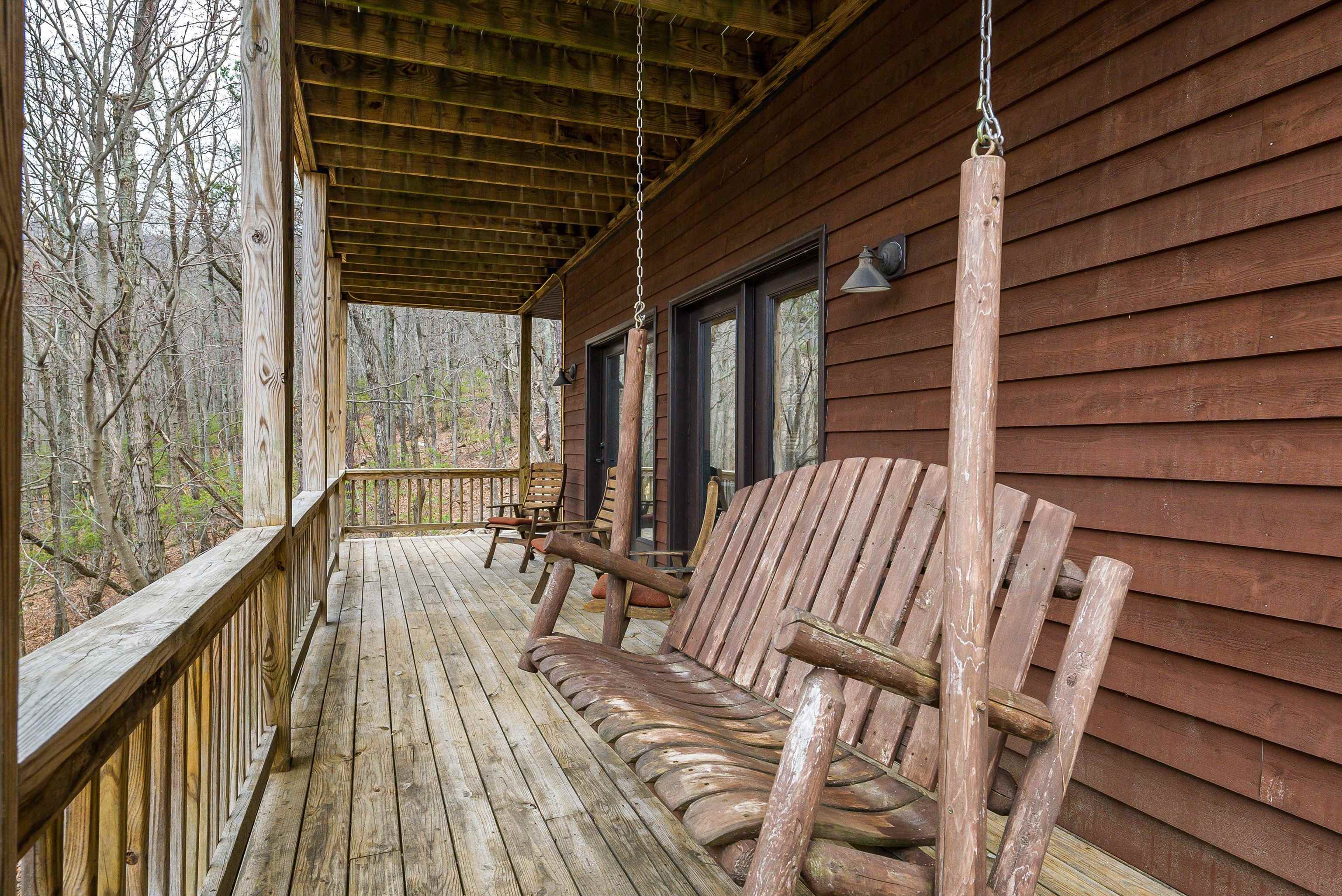 781 Rainier Road McGaheysville, VA 22840 - Photo 45 of 51 a view of balcony with wooden floor and outdoor seating