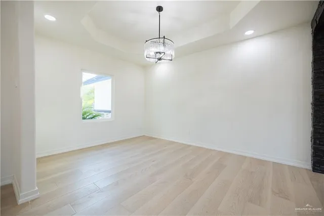 an empty room with window