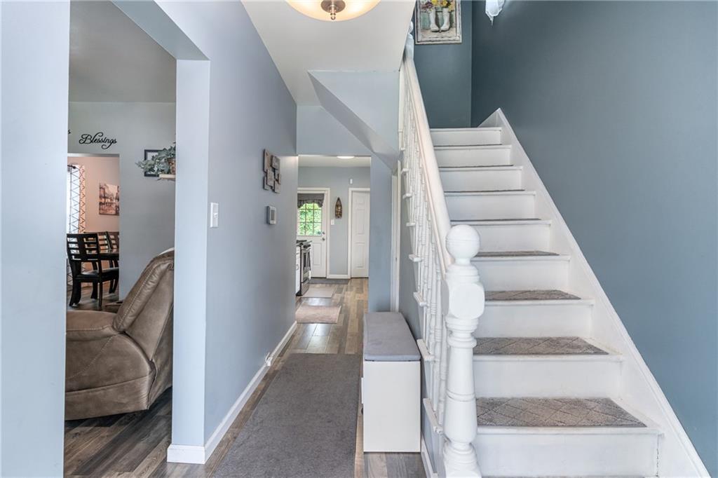 334 Orchard Street Springdale, PA 15144 - Photo 4 of 25 a view of entryway and hall with wooden floor