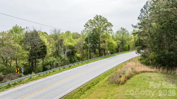 a view of a garden with a lake