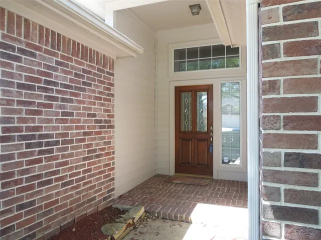 a view of front door of house and front door
