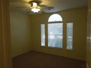 a view of a livingroom with a window