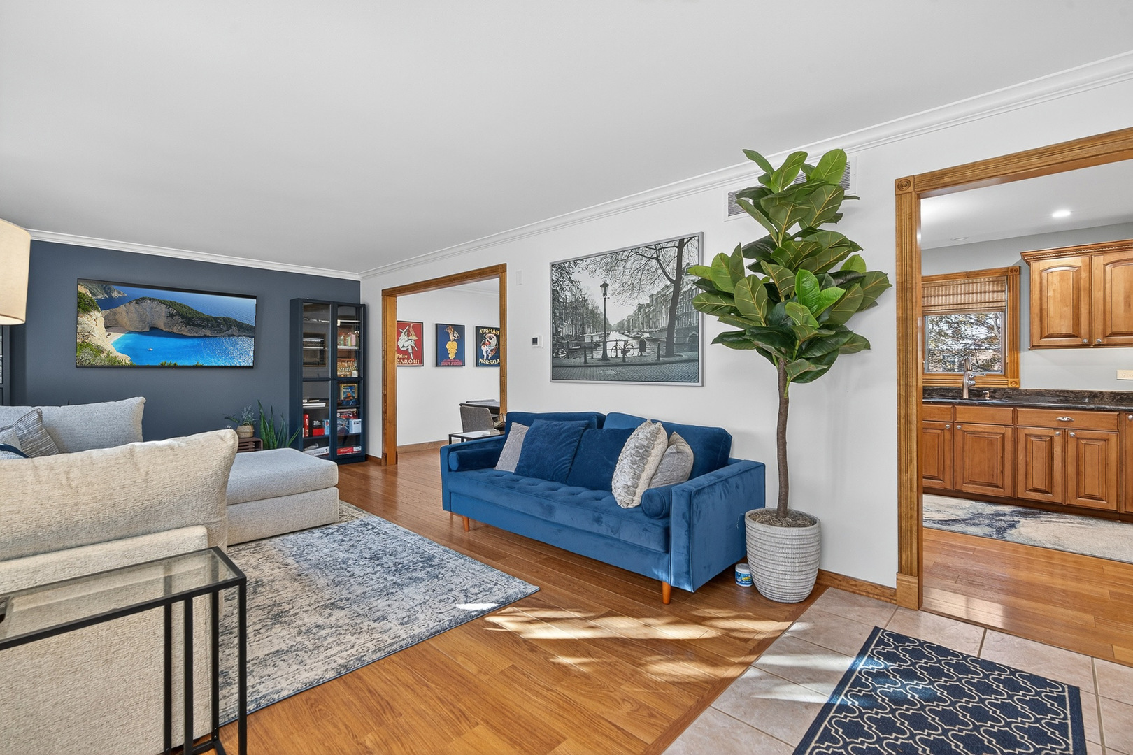 7800 Brunswick Road Darien, IL 60561 - Photo 4 of 33 a living room with furniture and a potted plant