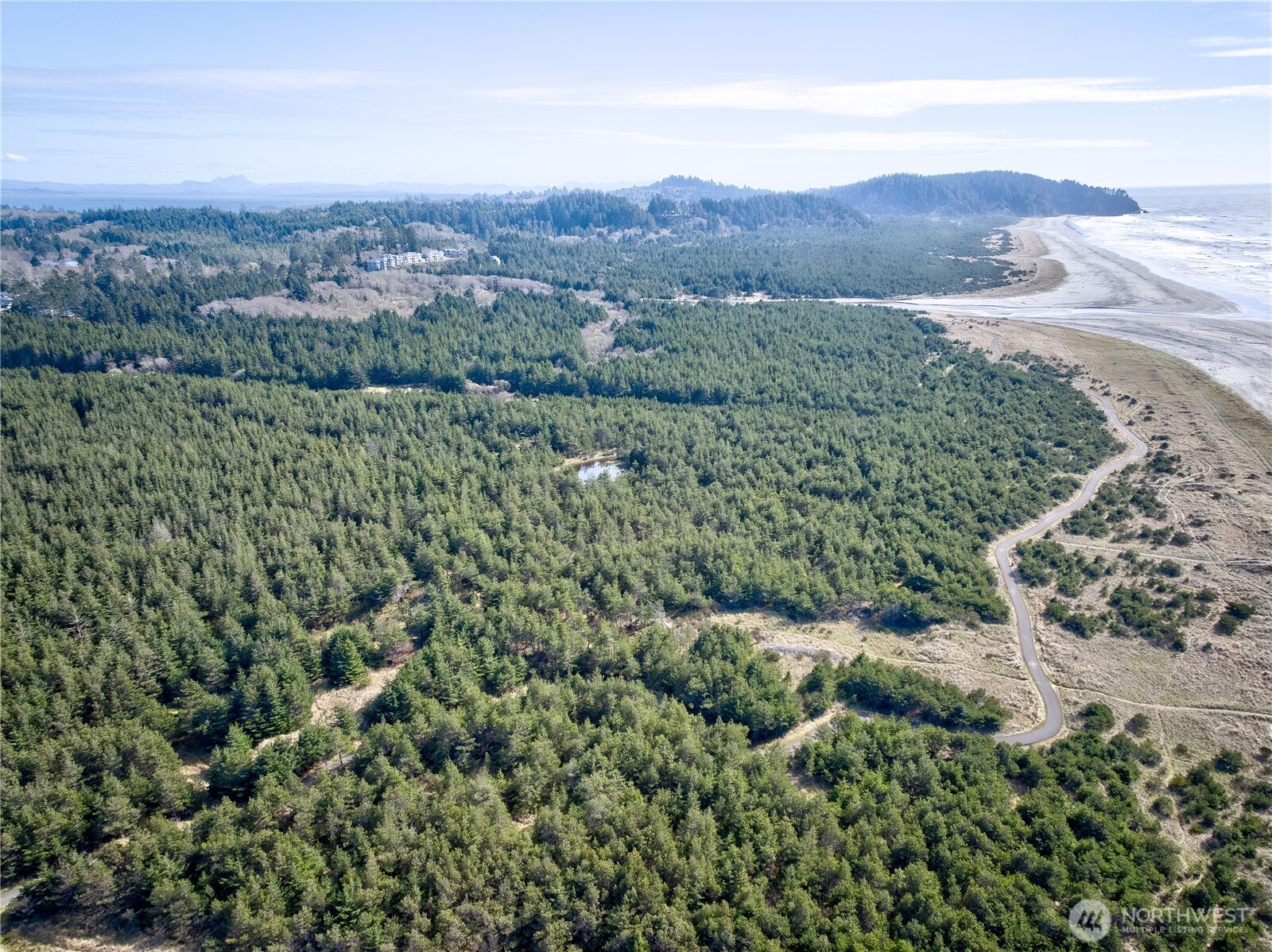 0 35th & J Lane Seaview, WA 98644 - Photo 18 of 26 an aerial view of a houses with a lush green hillside