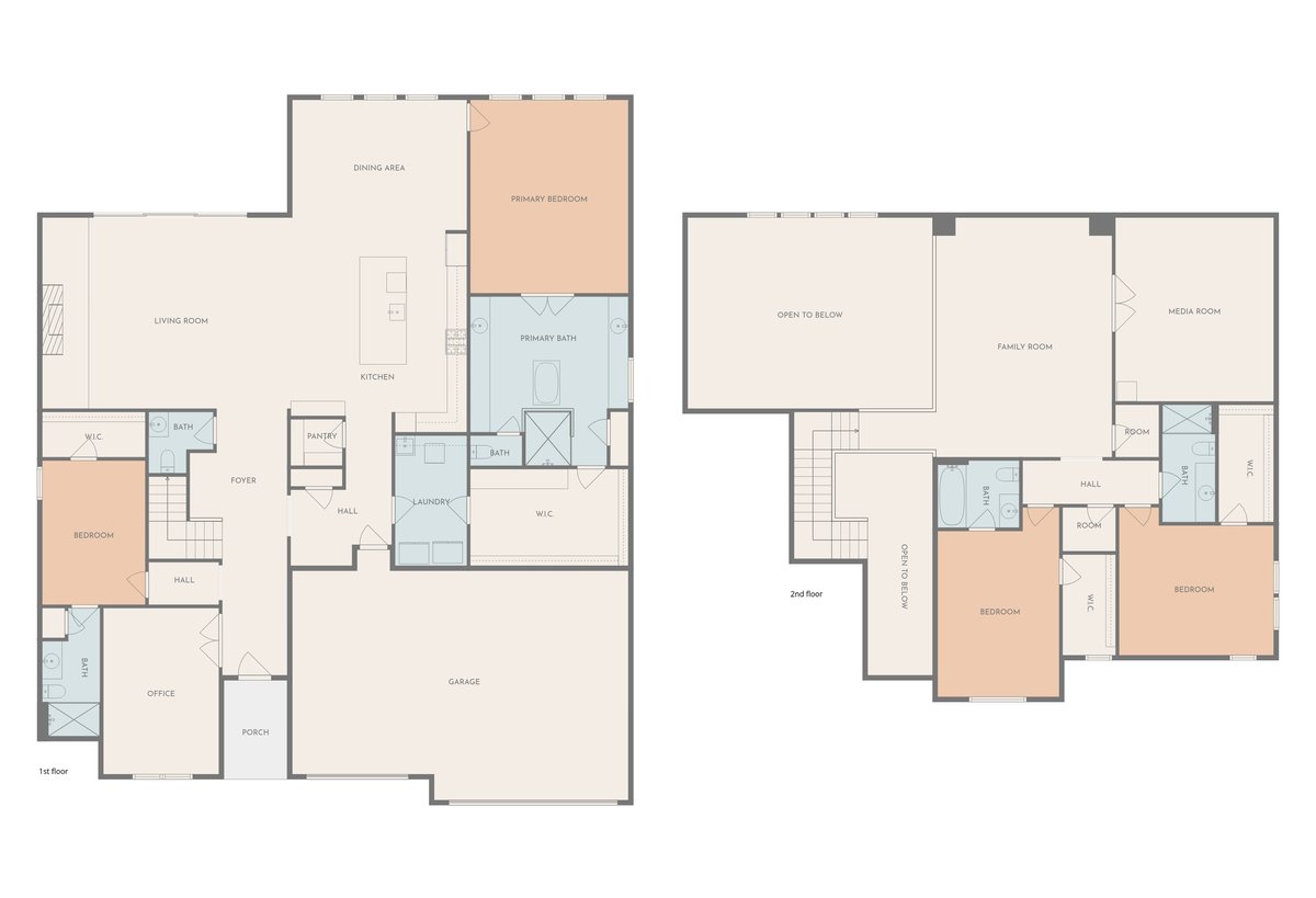 2312 Mondello Path Leander, TX 78641 - Photo 40 of 40 a picture of a open kitchen with a white refrigerator