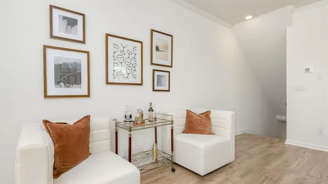 a bedroom with furniture and a couch