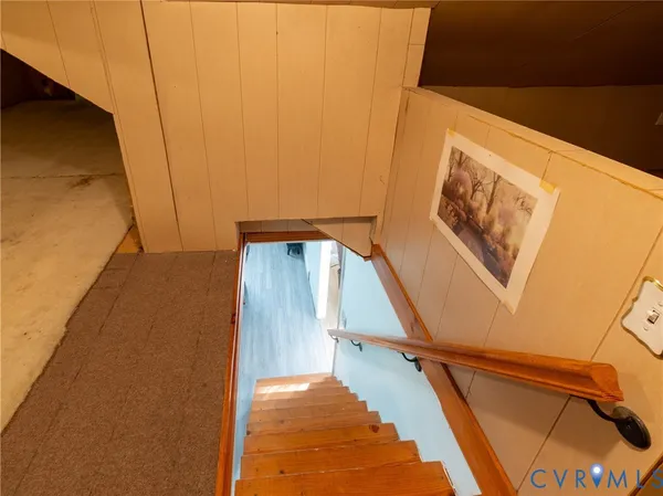 a view of a staircase