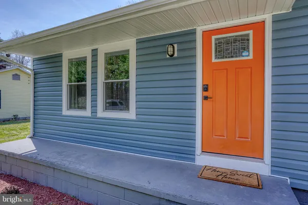 a view of front door of house