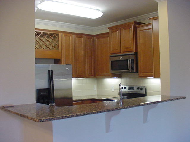 47 Bald Eagle Court Santa Rosa Beach, FL 32459 - Photo 7 of 26 a kitchen with granite countertop a refrigerator and a sink