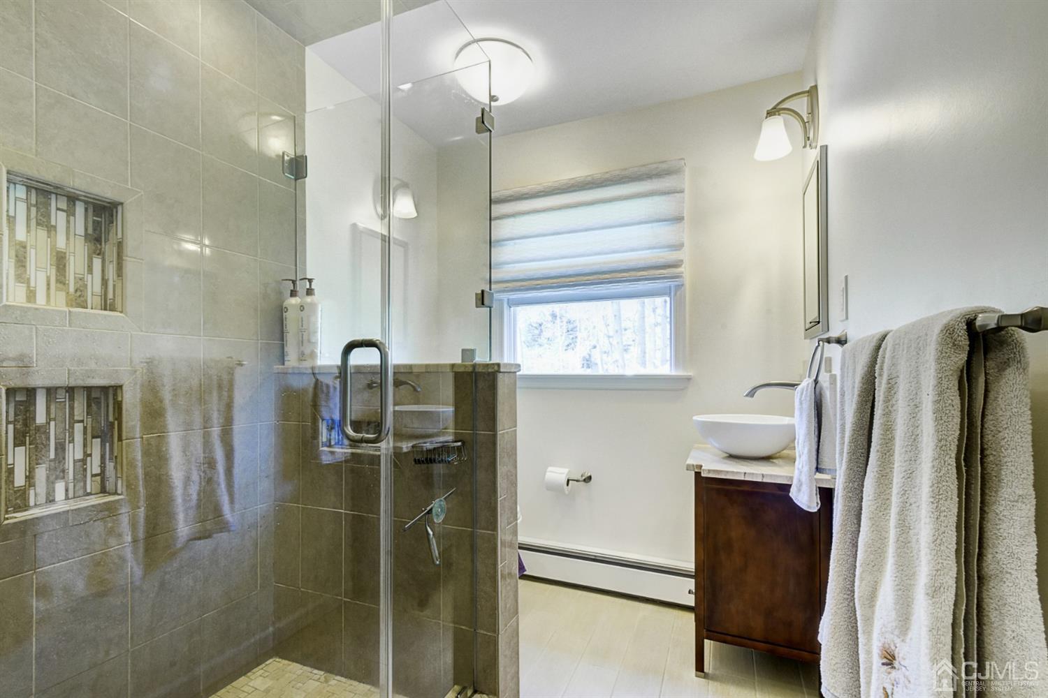 76 Pennington Road New Brunswick, NJ 08901 - Photo 19 of 32 Completely redone master bath, glass enclosed shower