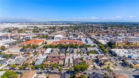 an aerial view of a city