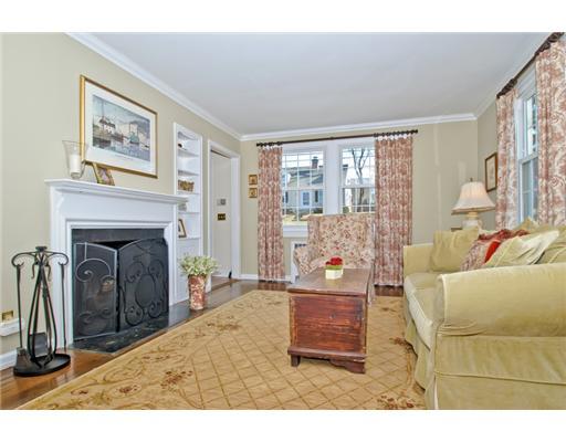 35 Walmsley Road Darien, CT 06820 - Photo 2 of 17 a living room with furniture and a fireplace