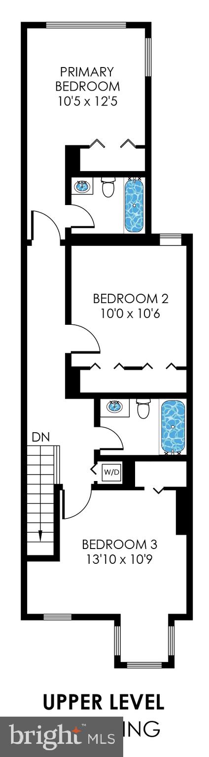 421 First Street Southeast Washington, DC 20003 - Photo 63 of 64 Upper level floor plan
