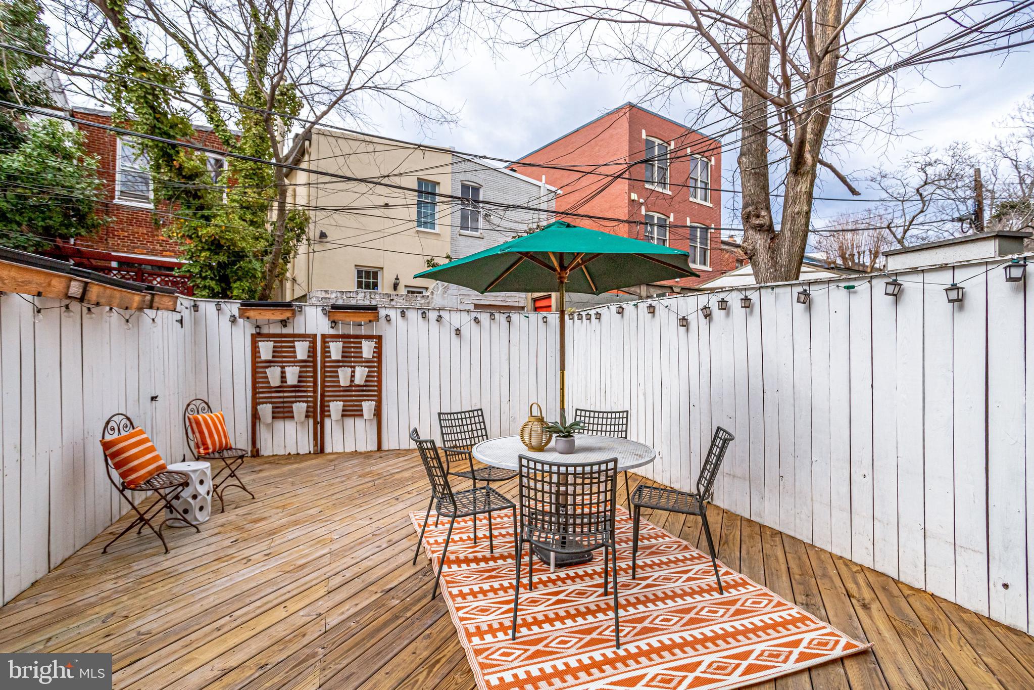 421 First Street Southeast Washington, DC 20003 - Photo 33 of 64 SPACIOUS rear deck is great for entertaining