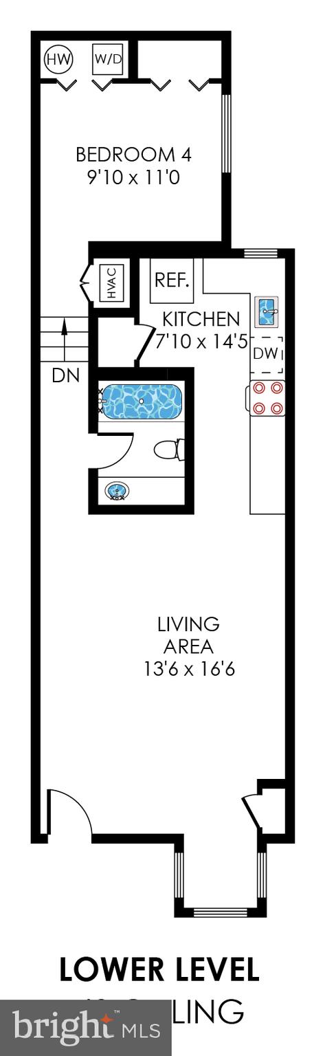 421 First Street Southeast Washington, DC 20003 - Photo 64 of 64 Basement unit floor plan