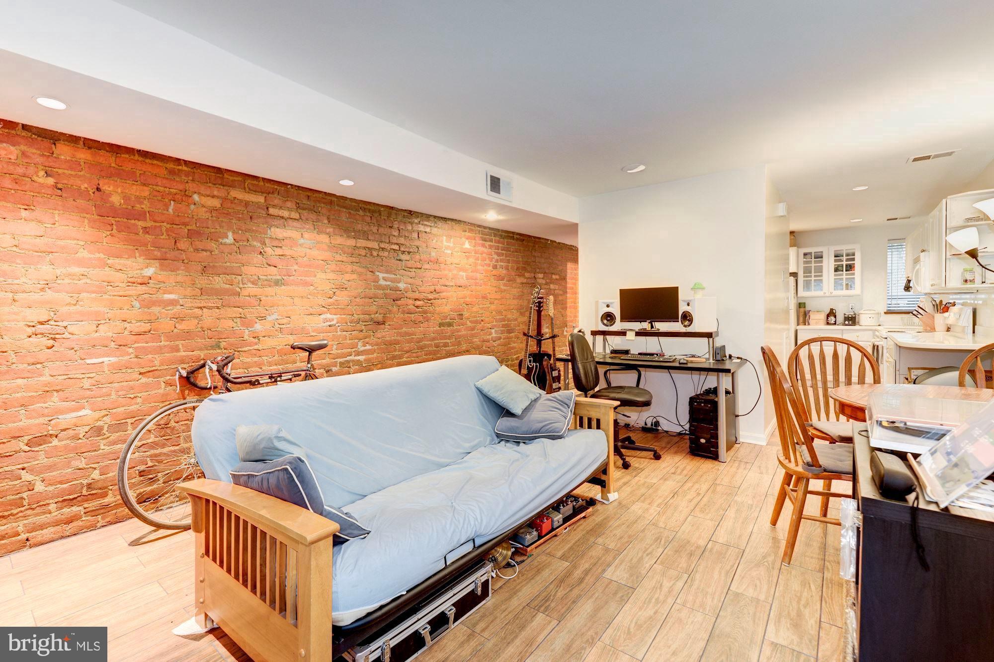 421 First Street Southeast Washington, DC 20003 - Photo 39 of 64 Exposed brick wall, plenty of WFH space too