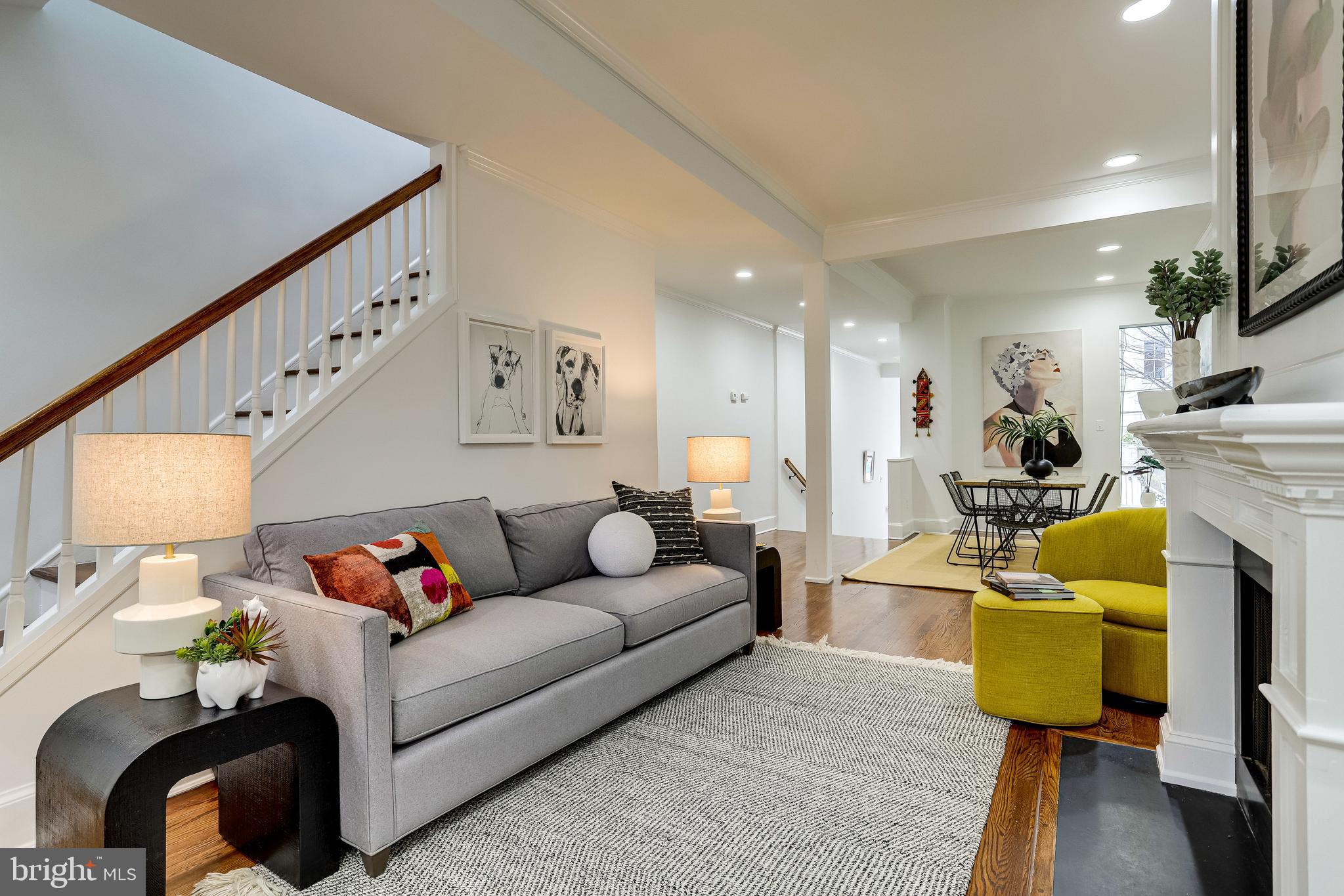 421 First Street Southeast Washington, DC 20003 - Photo 7 of 64 Relax by the fireplace