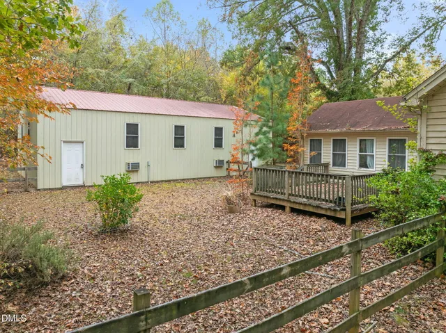 a house view with a garden space