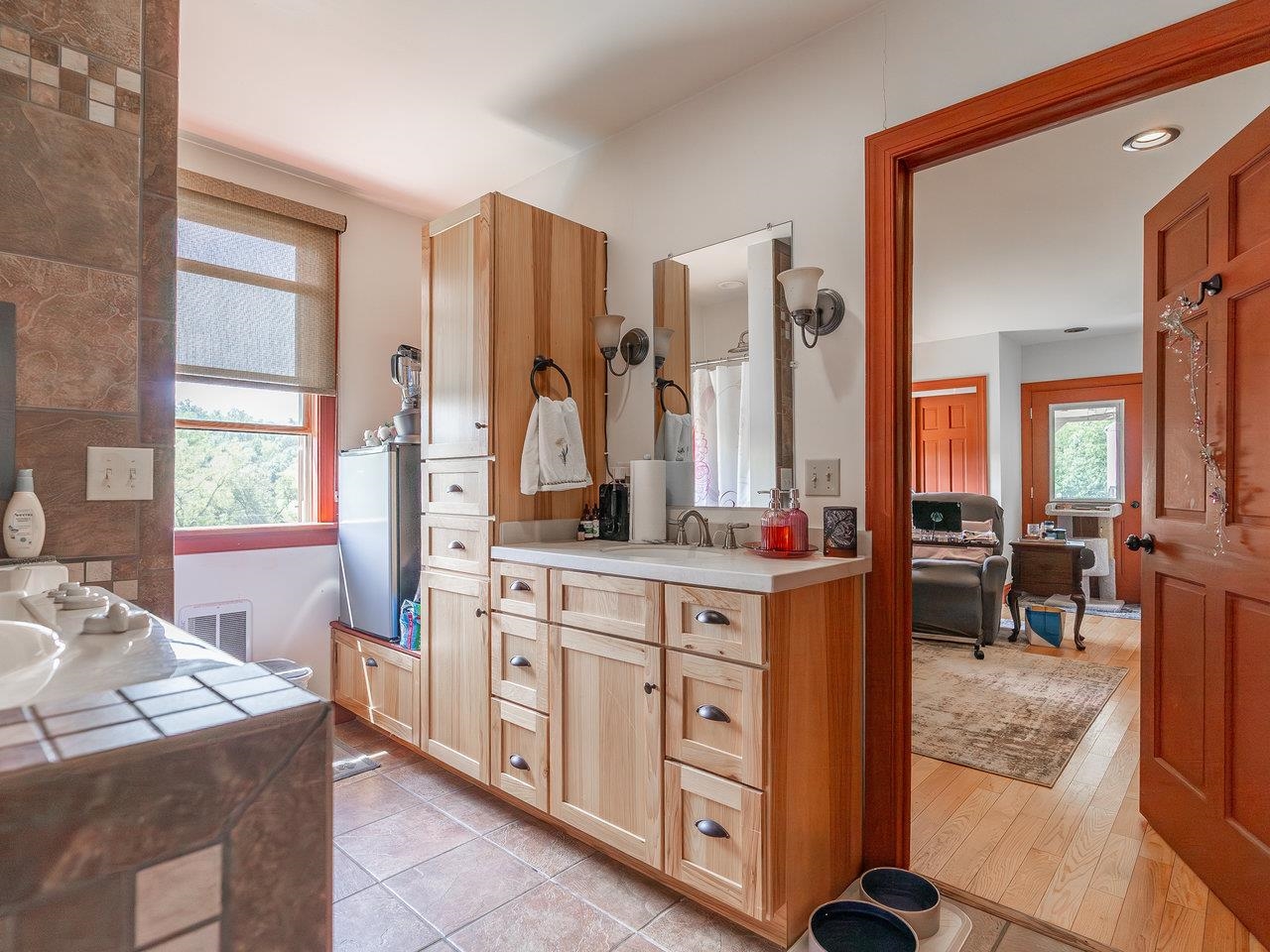 1299 North River Road Mount Crawford, VA 22841 - Photo 28 of 75 a living room with stainless steel appliances kitchen island granite countertop furniture and a large window