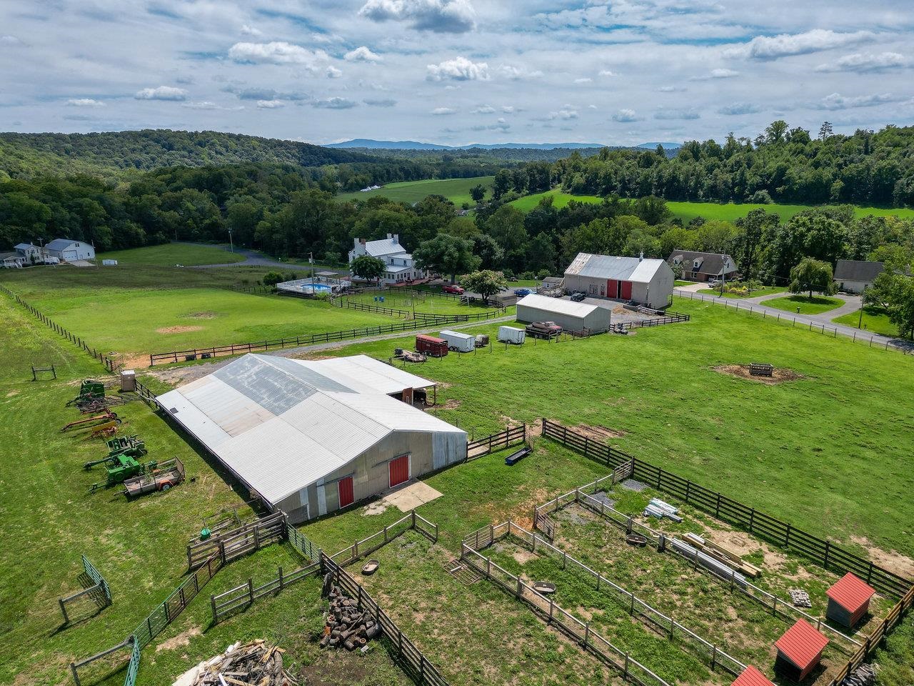 1299 North River Road Mount Crawford, VA 22841 - Photo 72 of 75 a view of a wooden deck and a big yard