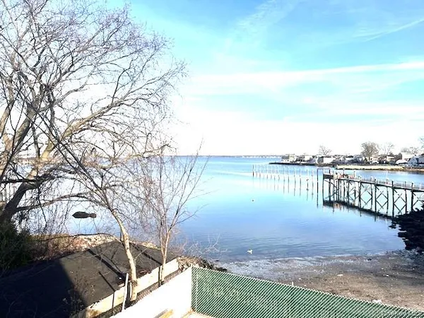 a view of a terrace with a lake